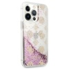 Guess Peony Liquid Glitter - Etui iPhone 13 Pro Max (różowy)