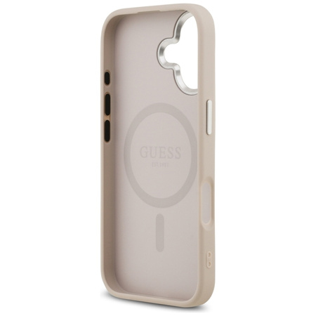 Guess Triangle Logo MagSafe - Etui iPhone 17 (różowy)
