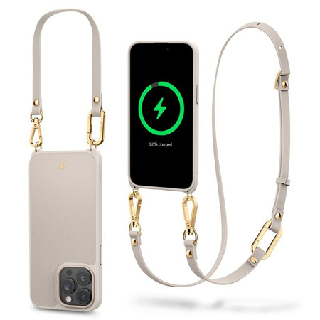 Spigen Cyrill Classic Charm Mag MagSafe - Etui do iPhone 15 Pro Max (Cream)