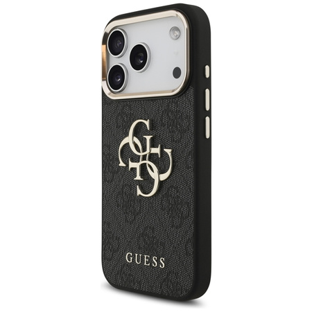 Guess 4G Big 4G Classic Logo - Etui iPhone 17 Pro (czarny / złoty)
