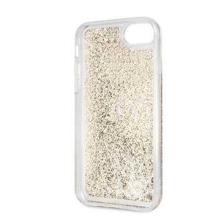 Karl Lagerfeld Signature Glitter Case - Etui iPhone SE 2020 / 8 / 7 (Gold)