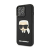 Karl Lagerfeld 3D Rubber Karl's Head - Etui iPhone 13 Pro (czarny)