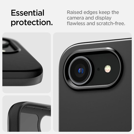 Spigen Thin Fit Mag MagSafe - Etui do iPhone 16e (Czarny)