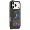 BMW M IML Metal Buttons Tricolor Lines MagSafe - Etui iPhone 17 Pro (czarny)