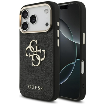 Guess 4G Big 4G Classic Logo - Etui iPhone 17 Pro (czarny / złoty)