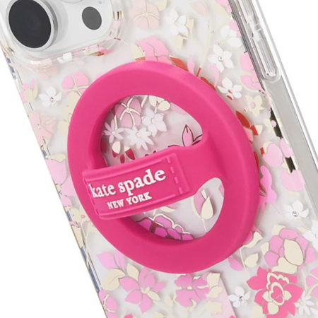 Kate Spade New York Magnetic Loop Grip - Uchwyt MagSafe na palec (Pom Pom Pink)