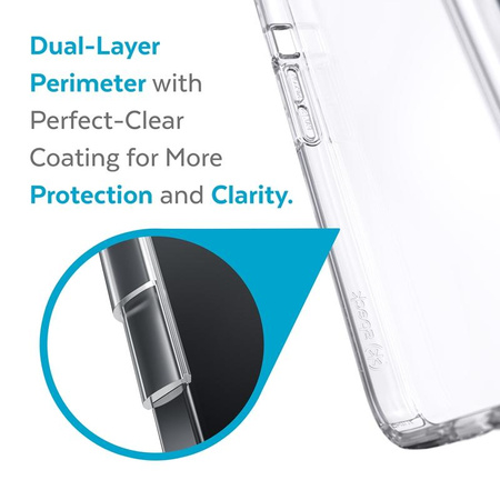 Speck Presidio Perfect-Clear - Etui iPhone 13 Pro Max / iPhone 12 Pro Max z powłoką MICROBAN (Clear)