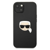 Karl Lagerfeld PU Leather Karl's Head Metal - Etui iPhone 13 (czarny)