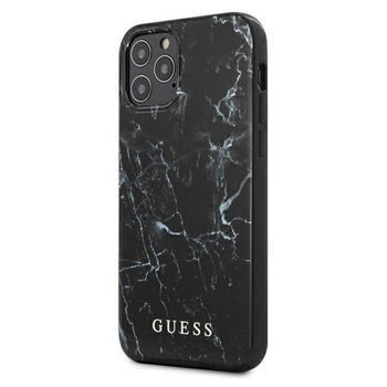 Guess Marble - Etui iPhone 12 Pro Max (czarny)