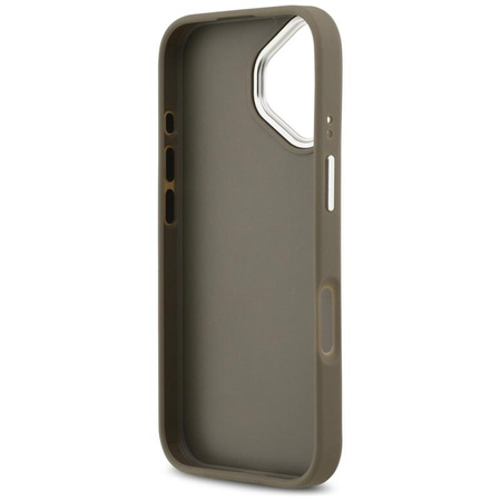 Guess Grained Big 4G Classic Logo - Etui iPhone 17 (brązowy)