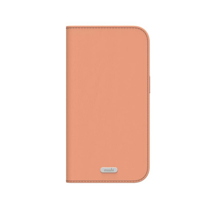 Moshi Overture MagSafe - Skórzane etui 3w1 z klapką iPhone 17 Pro (Misty Coral)