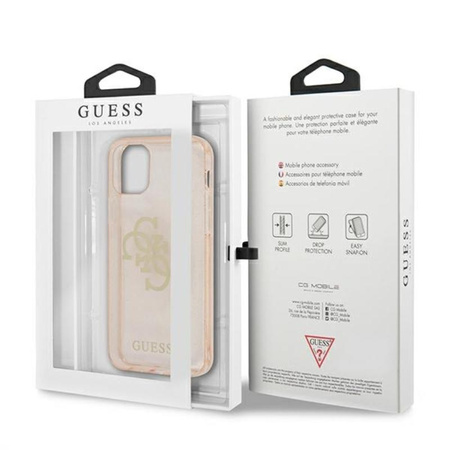 Guess Glitter 4G Big Logo - Etui iPhone 12 Pro Max (złoty)