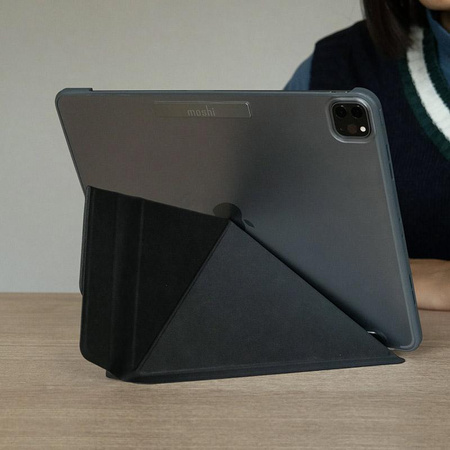 Moshi VersaCover - Etui origami iPad Pro 12.9” (2021-2022) (Charcoal Black)