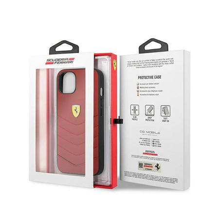 Ferrari Off Track Quilted - Etui iPhone 13 mini (czerwony)