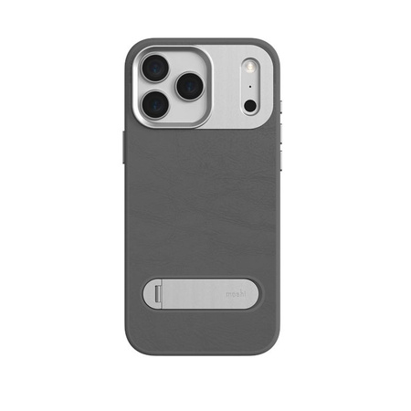 Moshi Kameleon MagSafe - Etui iPhone 17 Pro Max z funkcją podstawki (Midnight Gray)