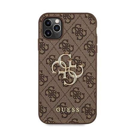Guess 4G Big Metal Logo - Etui iPhone 11 Pro Max (brązowy)