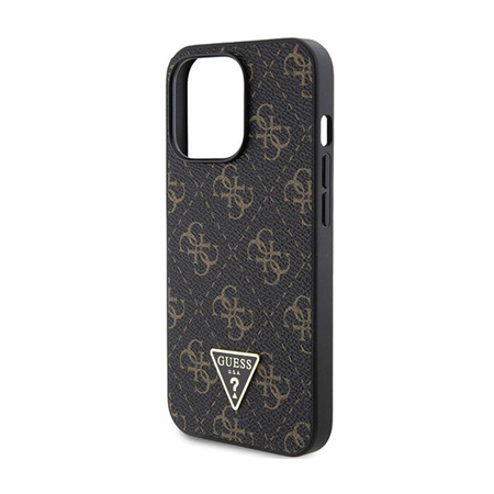 Guess 4G Triangle Metal Logo - Etui iPhone 13 Pro Max (czarny)