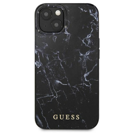 Guess Marble - Etui iPhone 13 (czarny)