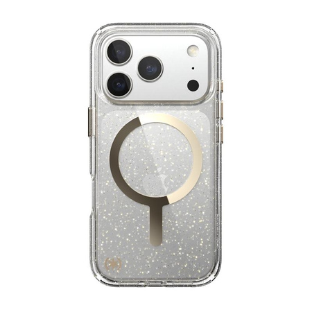 Speck Presidio Lux MagSafe - Etui iPhone 17 Pro (Glitter / Gold Metallic)