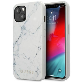 Guess Marble - Etui iPhone 13 mini (biały)