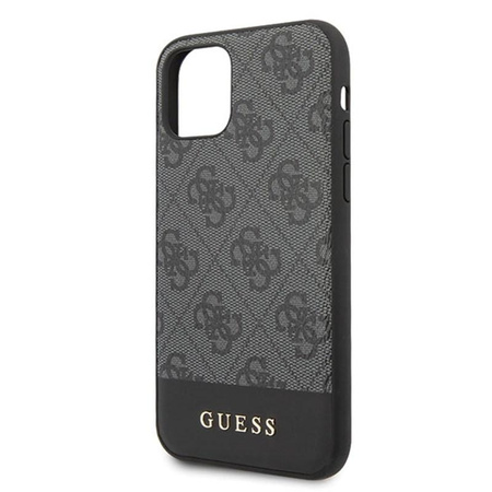 Guess 4G Bottom Stripe Collection - Etui iPhone 11 Pro Max (szary)