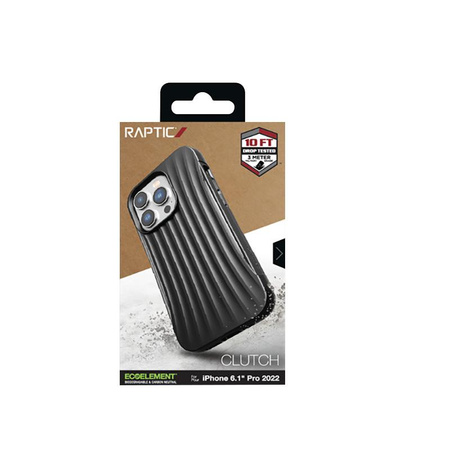 X-Doria Raptic Clutch - Biodegradowalne etui iPhone 14 Pro (Drop-Tested 3m) (Black)
