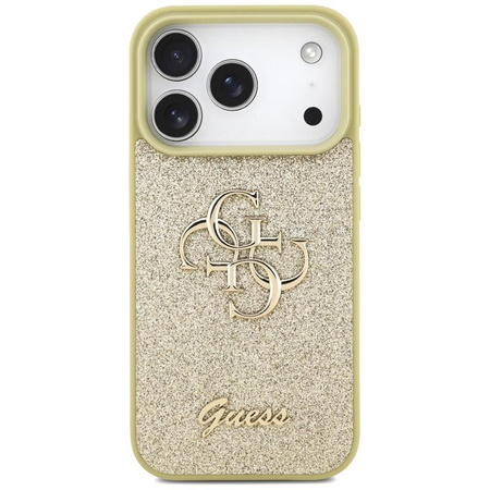 Guess Fixed Glitter Big 4G - Etui do iPhone 17 Pro (złoty)