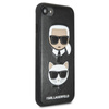 Karl Lagerfeld Embossed Case Karl & Choupette - Etui iPhone SE 2020 / 8 / 7 (czarny)