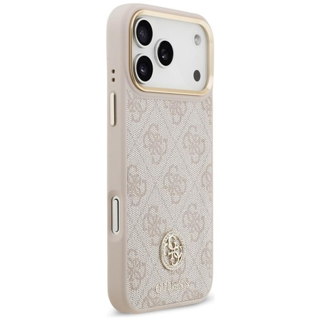 Guess 4G Strass Logo MagSafe - Etui iPhone 17 Pro Max (różowy)