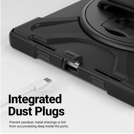 Crong Defender Plus – Pancerne etui iPad Air 11” M3 (2025) / M2 (2024) (czarny)