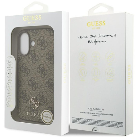 Guess 4G Small 4G and Classic MagSafe - Etui do iPhone 17 (brązowy)