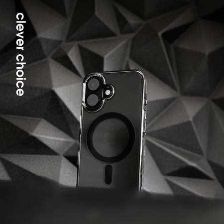 Crong Clear MAG Pro - Etui iPhone 16 Pro Max MagSafe (czarny)