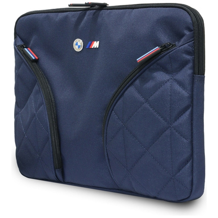 BMW Nylon Pockets & Metal Logo - Pokrowiec na notebooka 14" (granatowy)