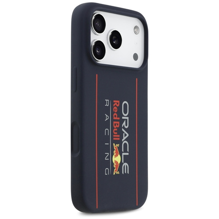 Red Bull Silicone Oversize Vertical Logo MagSafe - Etui iPhone 17 Pro (granatowy)