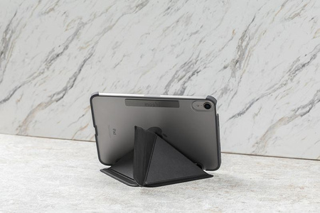 Moshi VersaCover - Etui origami iPad mini 6 (2021) z ładowaniem Apple Pencil (Charcoal Black)