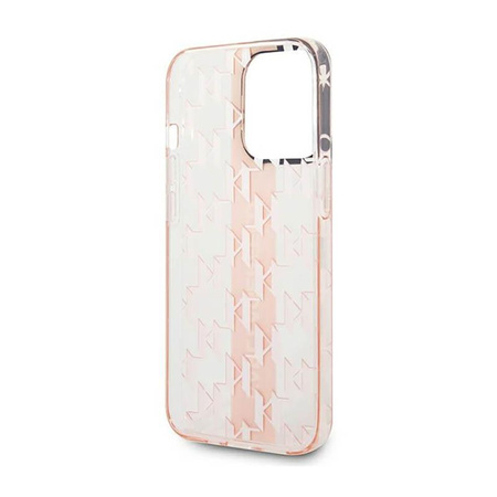 Karl Lagerfeld Mono Vertical Stripe - Etui iPhone 14 Pro (różowy)
