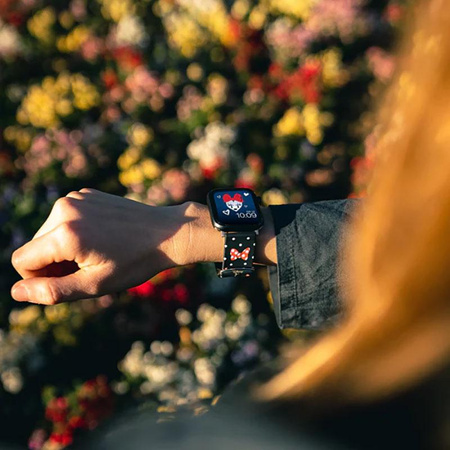 Disney Minnie Mouse - Pasek do Apple Watch (Polka Noir)