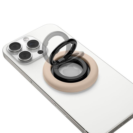 Spigen Nano Pop MagSafe Phone Ring - Magnetyczny uchwyt na palec z funkcją podstawki (Coconut Beige)
