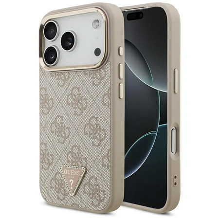 Guess 4G Triangle Logo MagSafe - Etui iPhone 17 Pro (różowy)