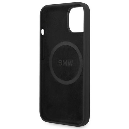 BMW Silicone Signature Logo Magsafe - Etui iPhone 14 (czarny)