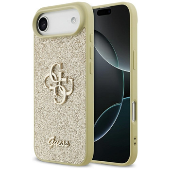 Guess Fixed Glitter Big 4G - Etui iPhone Air (złoty)