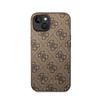 Guess 4G Metal Gold Logo - Etui iPhone 15 Plus (brązowy)