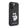 Karl Lagerfeld Saffiano Monogram NFT Choupette - Etui iPhone 14 Pro (Czarny)