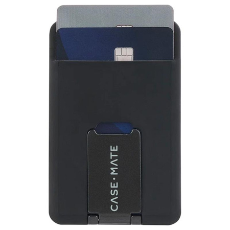 Case-Mate Magnetic 3 in 1 Wallet MagSafe - Portfel magnetyczny z funkcją standu (Black)