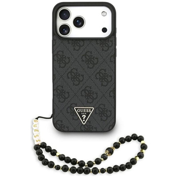 Guess 4G Strap Triangle Logo MagSafe - Etui do iPhone 17 Pro Max (czarny)