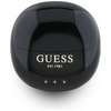 Guess Glossy Effect Egg Shape Printed Classic Logo - Słuchawki Bluetooth TWS + etui ładujące (czarny)