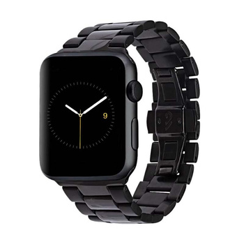 Case-Mate Linked - Pasek ze stali nierdzewnej do Apple Watch 42/44/45/49 (Black Glossy/Space Grey Matte)