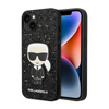 Karl Lagerfeld Glitter Flakes Ikonik - Etui iPhone 14 (czarny)