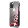 Guess Liquid Glitter Hearts - Etui iPhone 11 Pro (malinowy)