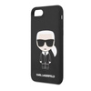 Karl Lagerfeld Fullbody Silicone Iconic - Etui iPhone SE 2022 / SE 2020 / 8 / 7 (Black)